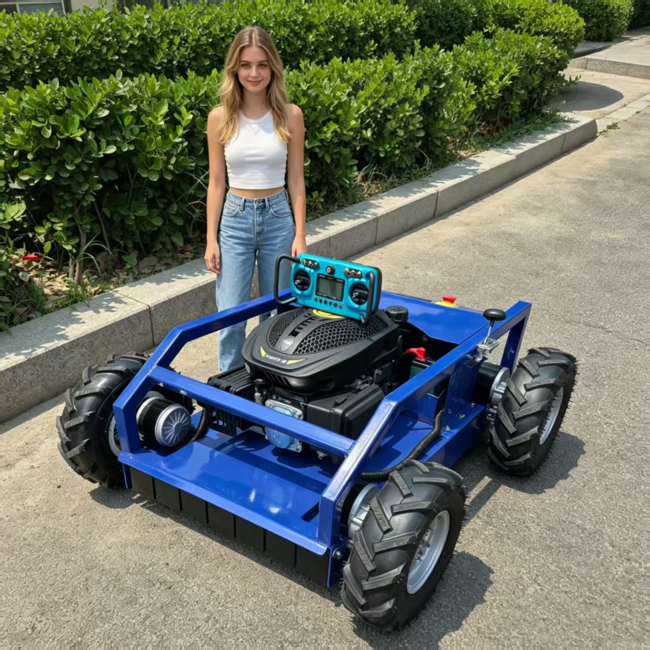 Conventional Reel - Smart Remote-Controlled Lawn Mower — 550mm
