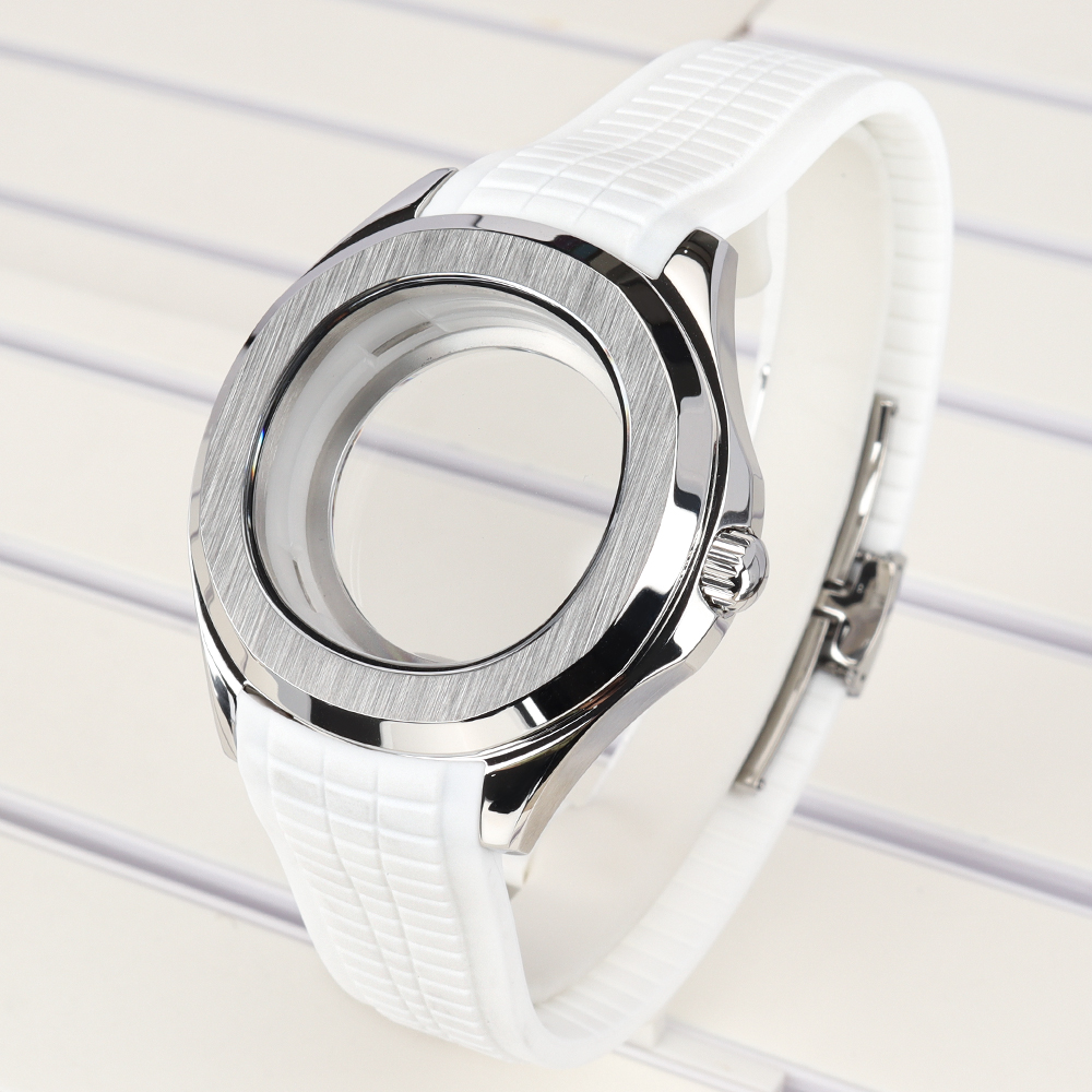 Reel Case - 42mm Silver NH35 Watch Case Polished