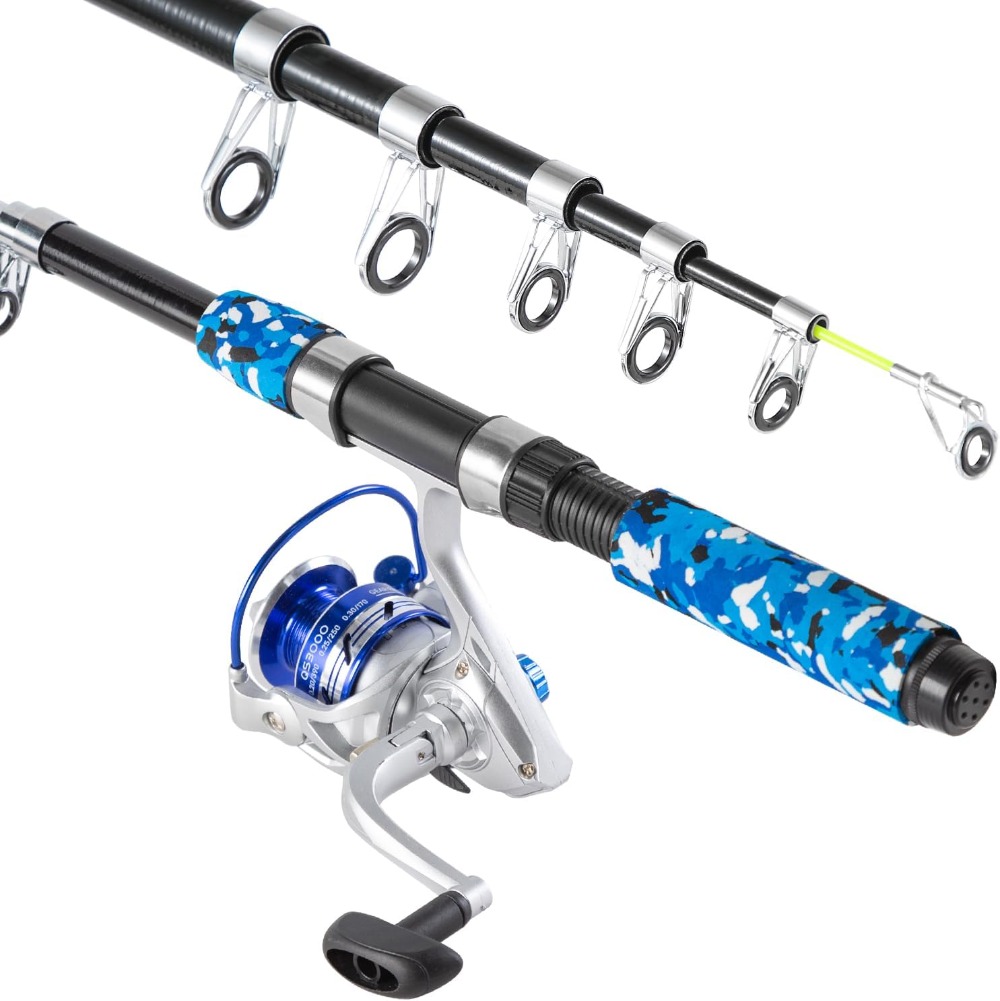 6.9ft Telescopic Fishing Rod a - Reel Bag avis et prix