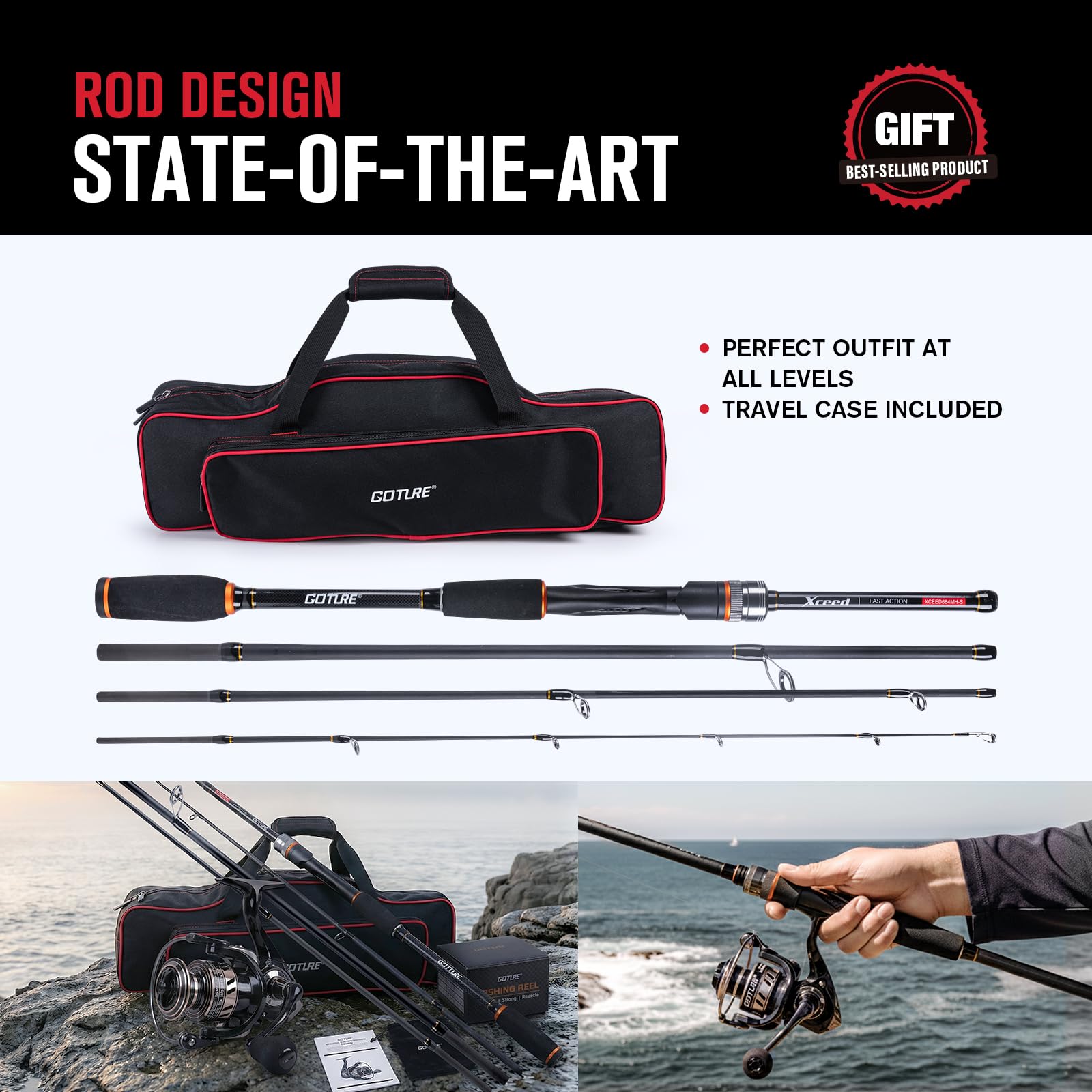 Goture Portable Spinning Fishi - Reel Bag avis et prix