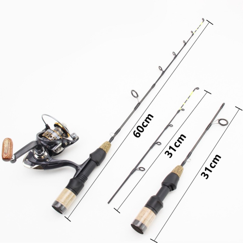 60cm 2 Tips Rod Reel Combos Wi - Ice Fishing Reel avis et prix