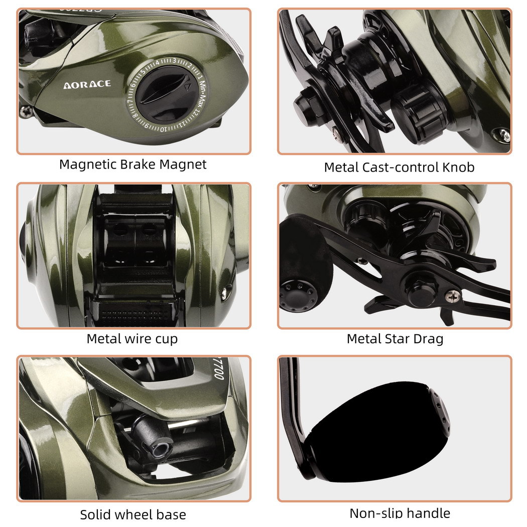 Baitcasting Reel 7.2 1 High Sp - Reel Spare Spool avis et prix