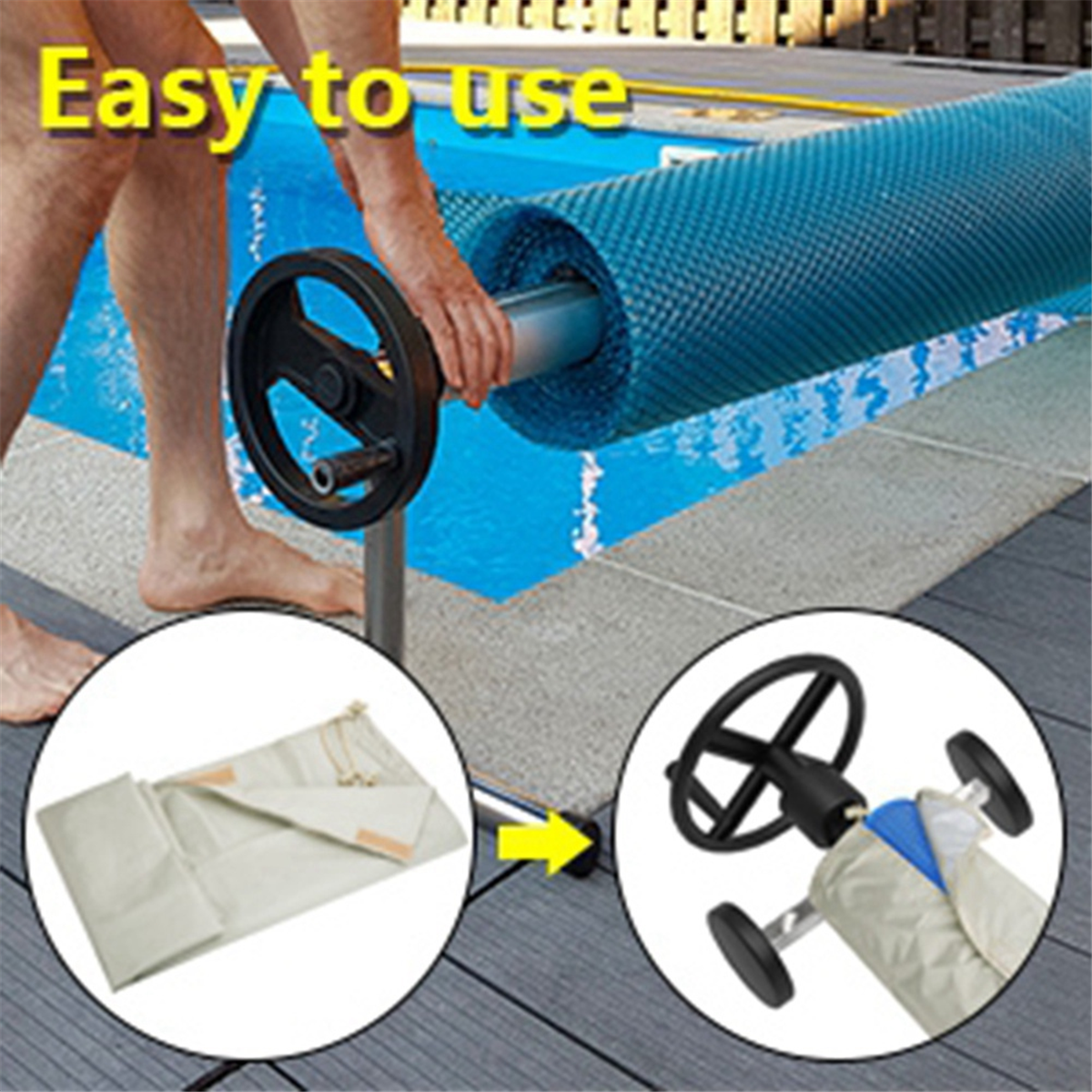 ABQR Swimming Pool Solar Reel  - Reel Cover avis et prix