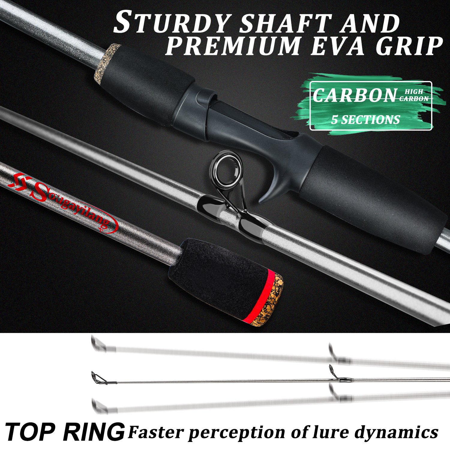 Sougayilang Fishing Rod Combo  - Spincast Reel avis et prix